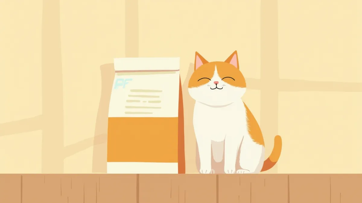 강아지·고양이 사료 포장의 영양 충족 문구 라벨 모습