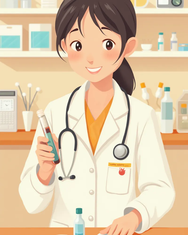 신장 검사를 위한 소변·혈액 샘플 튜브