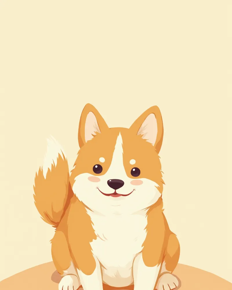 코기 시바이누 비글 코커스패니얼이 공원에서 함께 있는 모습