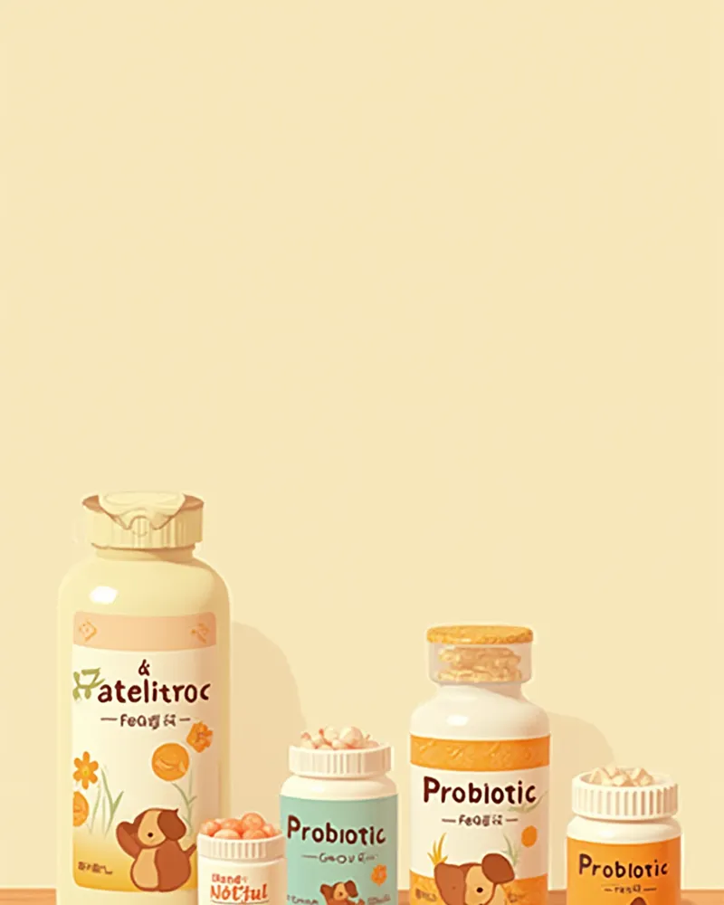 강아지 유산균 제품 비교 이미지