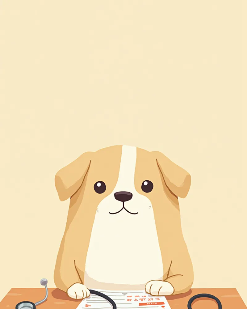 알러지 검사 결과지와 청진기가 놓인 책상