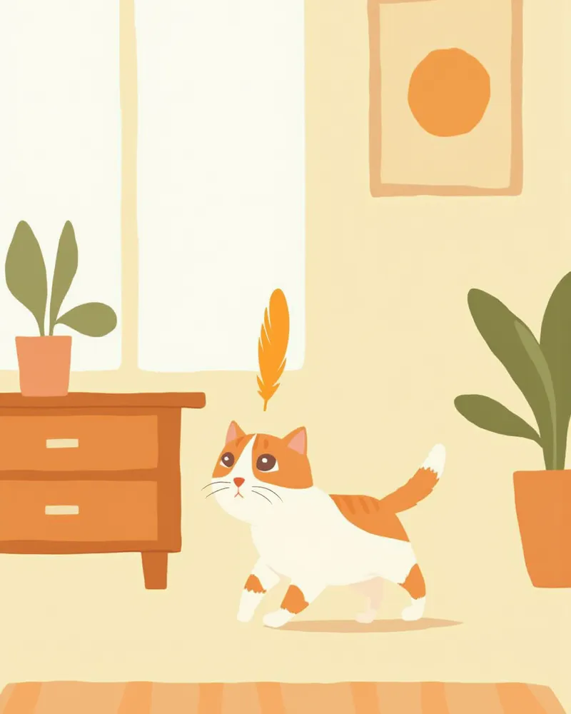 낚싯대 장난감으로 놀고 있는 활동적인 아메리칸 숏헤어