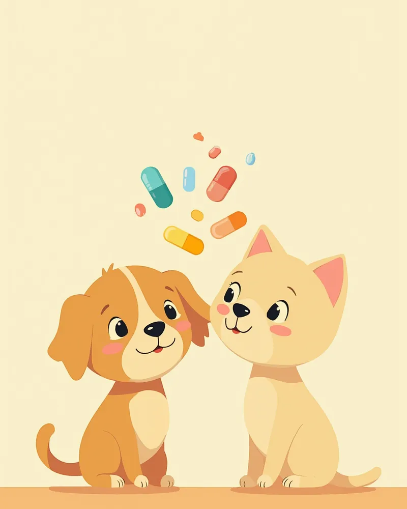 비타민 E, C, 베타카로틴의 시너지 효과를 나타낸 일러스트