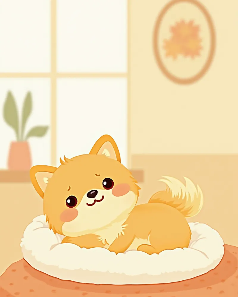 수술 후 회복 중인 반려견