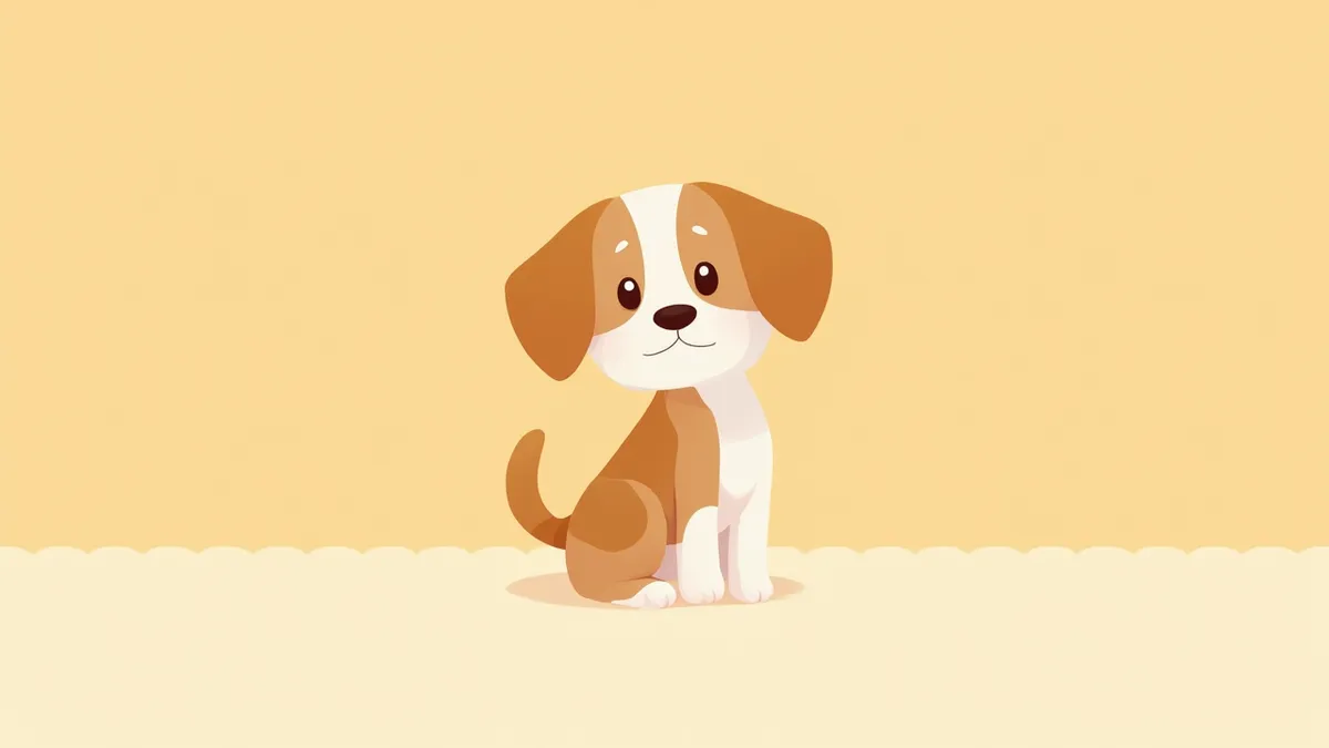 카메라를 바라보는 비글