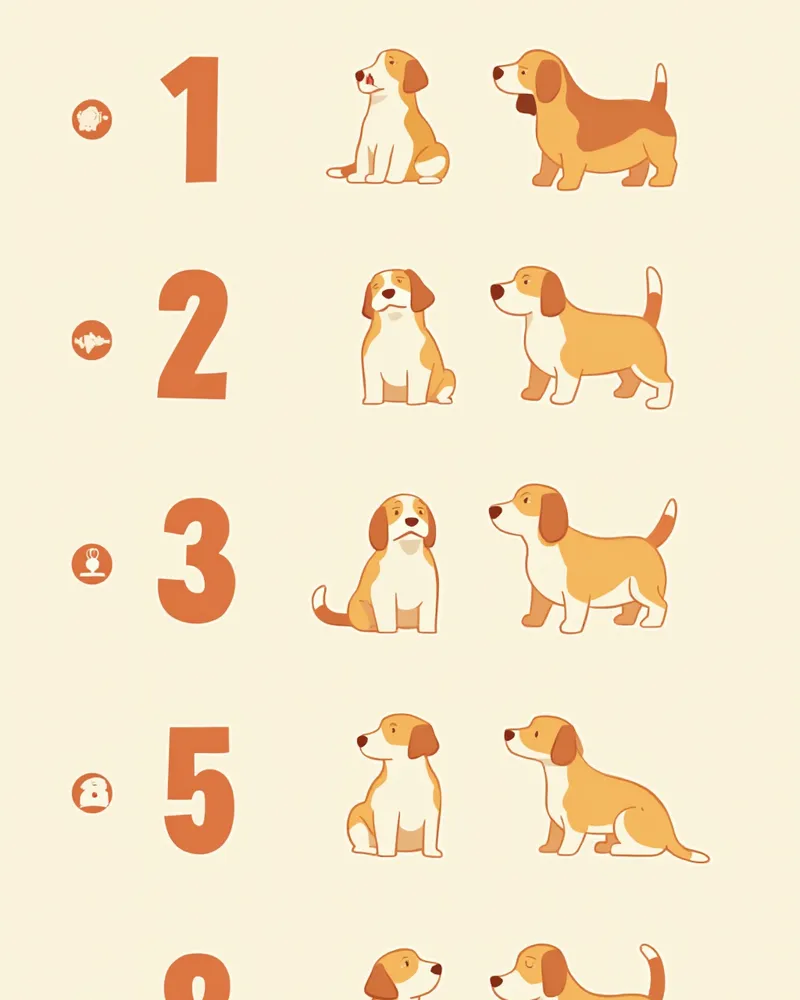 비글 체형 점수 평가 가이드