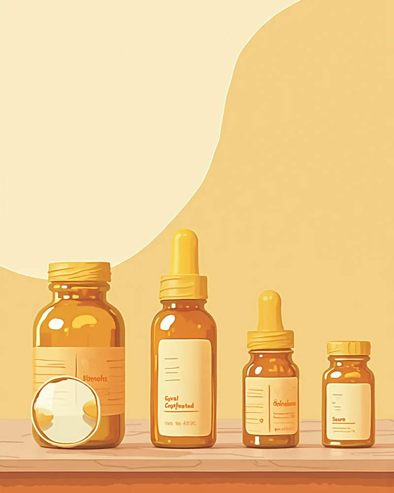 영양제 성분표를 확인하는 모습