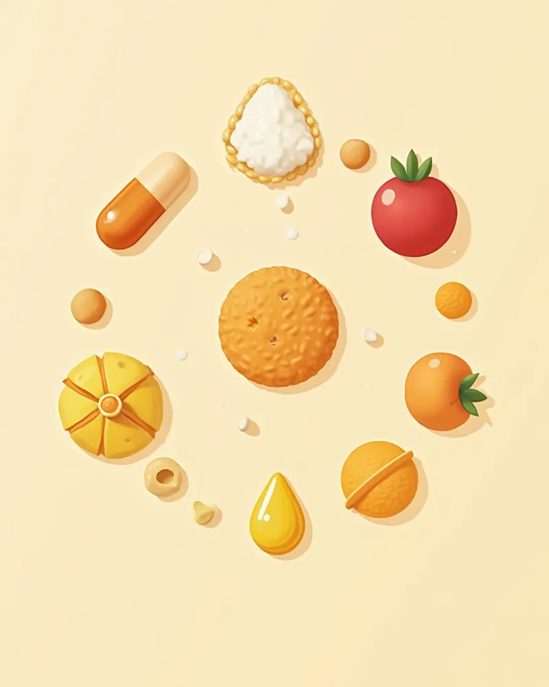 눈물 영양제 핵심 성분 5가지 일러스트