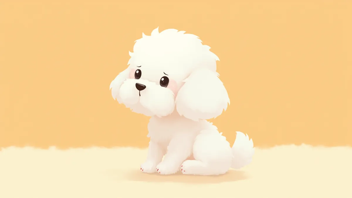 얼굴 근처를 클로즈업한 비숑 프리제 사진