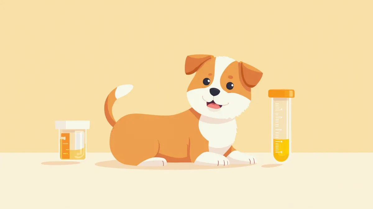 강아지 황달 여부를 확인하는 수의사