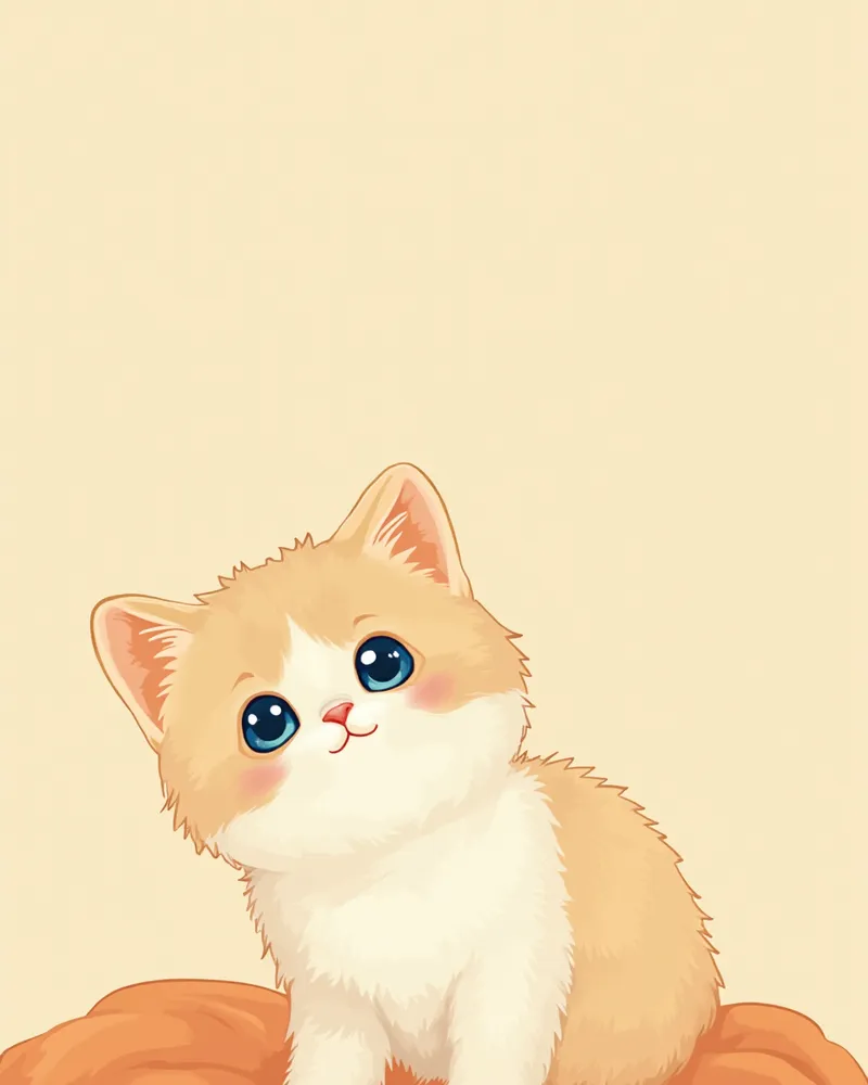 건강한 버만 새끼 고양이가 담요 위에서 놀고 있는 모습