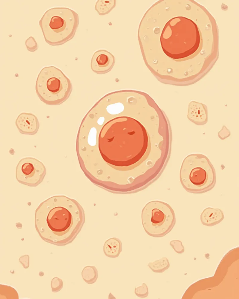 현미경으로 본 골수 세포 일러스트