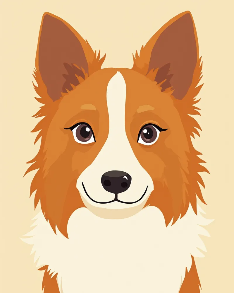 보더콜리 얼굴 클로즈업