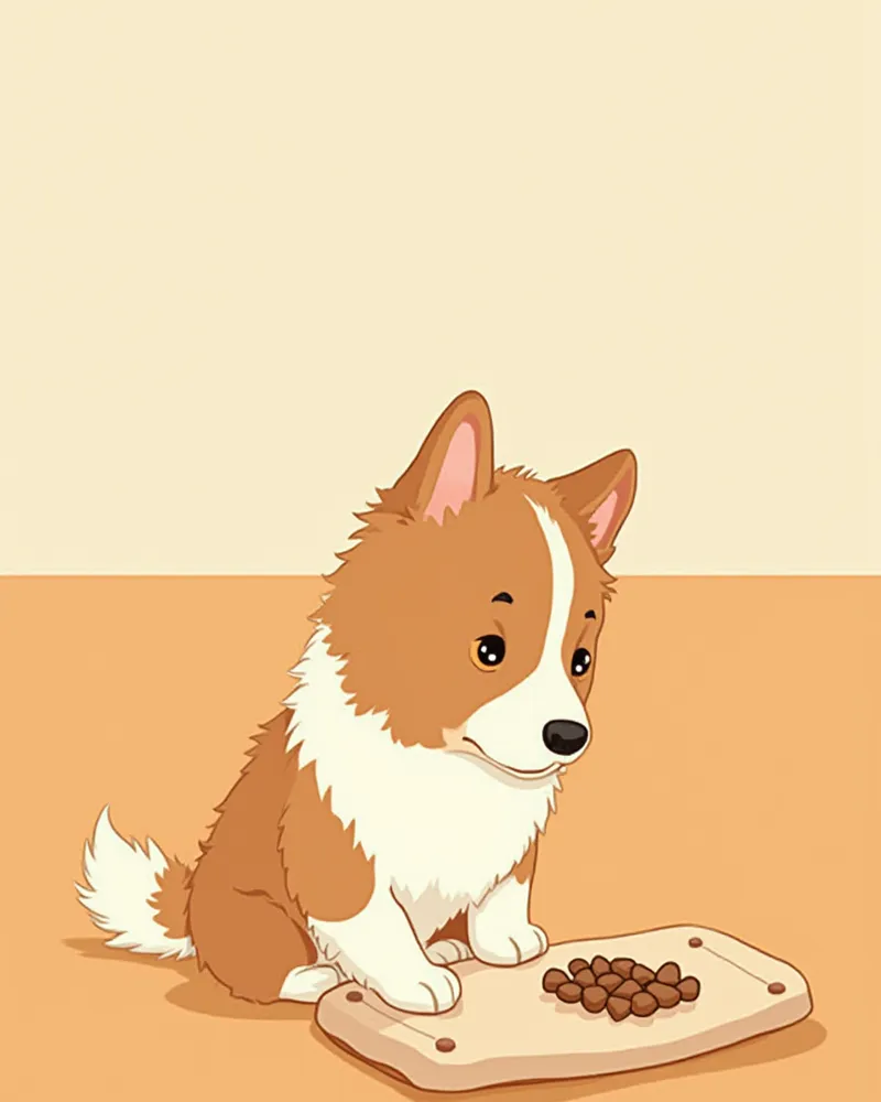 스너플매트에서 간식을 찾는 보더콜리