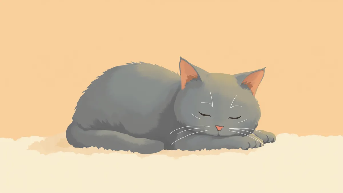 편안하게 누워있는 브리티시 숏헤어 고양이