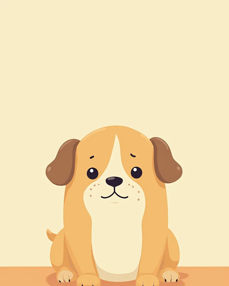 침을 흘리며 힘들어 보이는 강아지