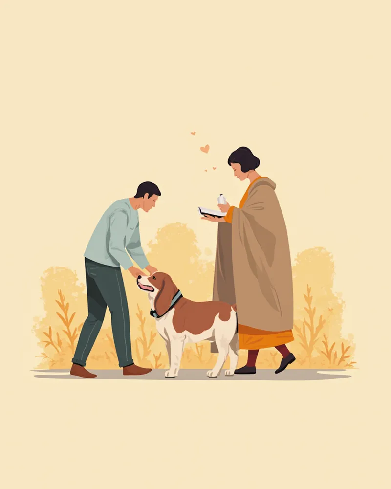 담요로 감싸 동물병원으로 이송되는 강아지