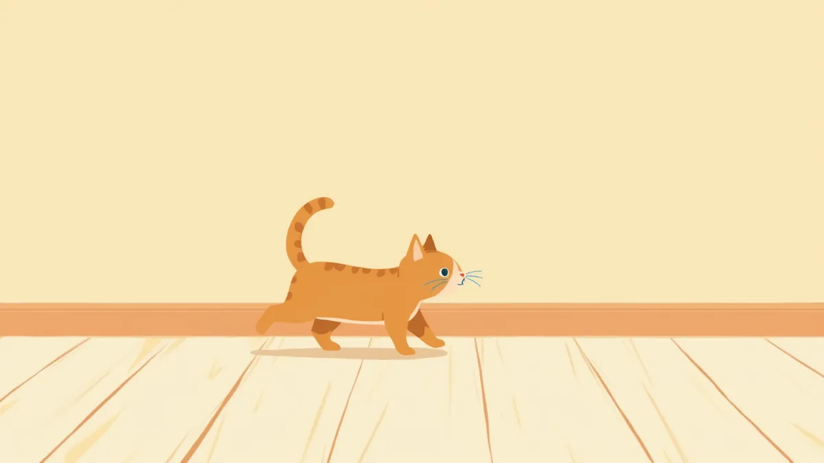 새벽에 집안을 뛰어다니는 고양이