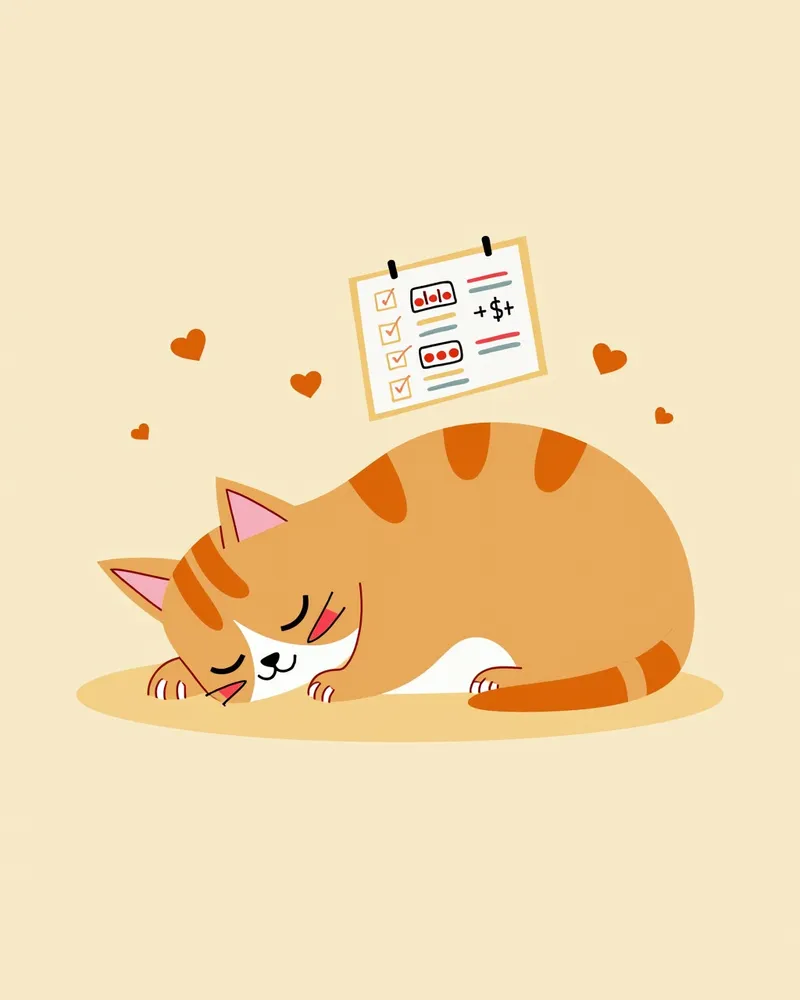 약물 복용 중인 고양이의 증상 변화를 보여주는 이미지
