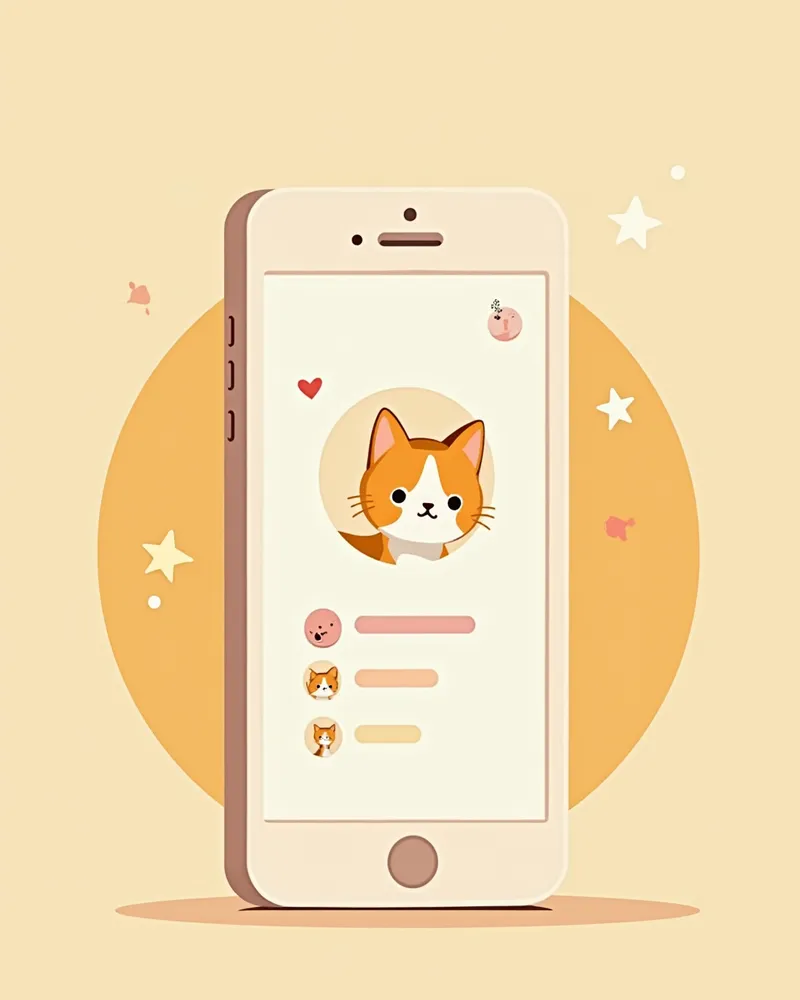 고양이 백신 접종 일정을 기록한 스마트폰 알람 화면