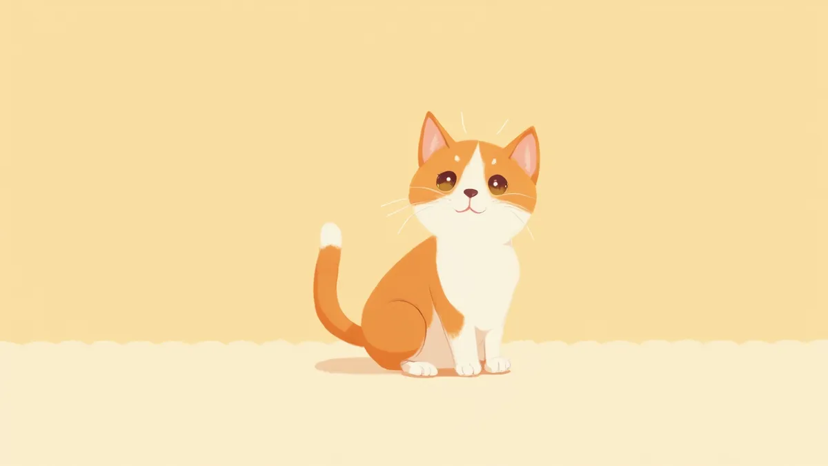 실내에서 카메라를 올려다보는 고양이