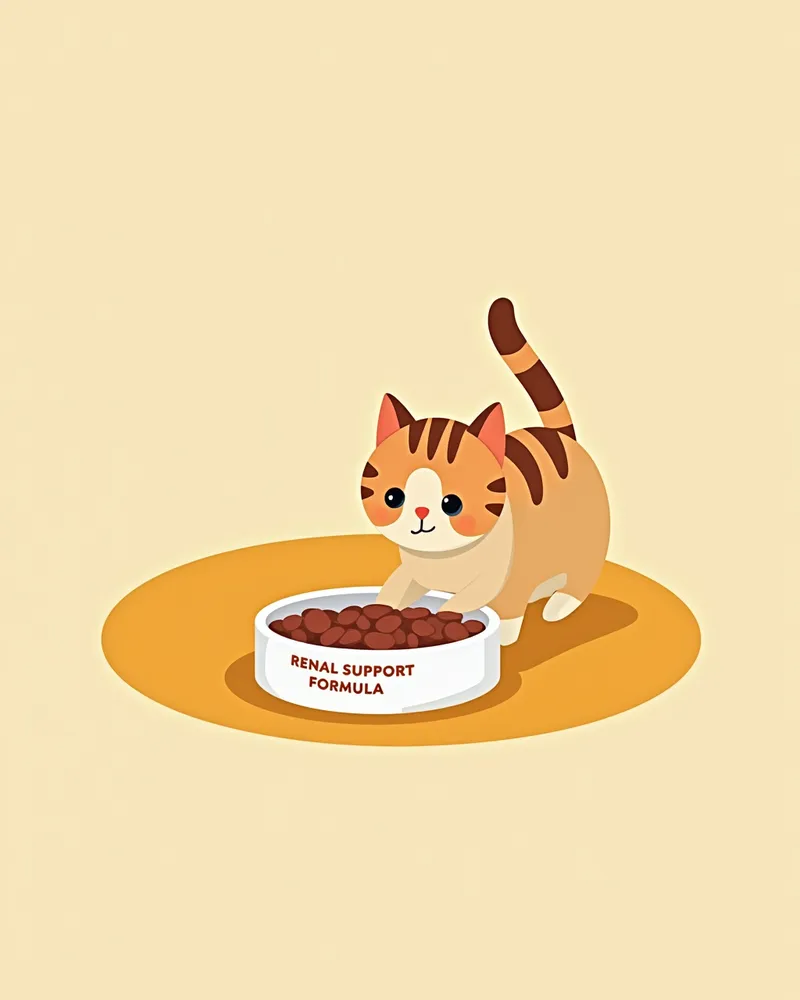 고양이 아밀로이드성 신증 관리를 위한 특수 사료