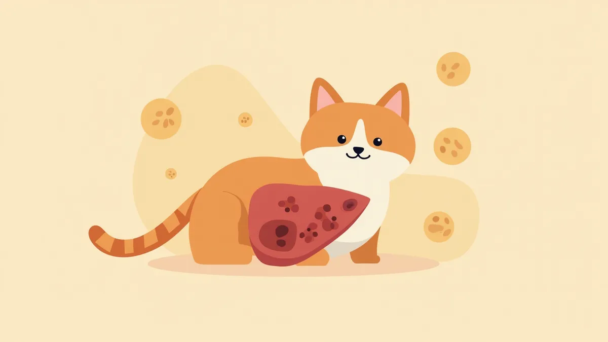 고양이 간의 자가면역 반응으로 인한 염증 변화