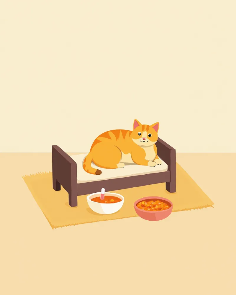고양이 자가면역성 간염 치료 중 식이 및 약물 관리