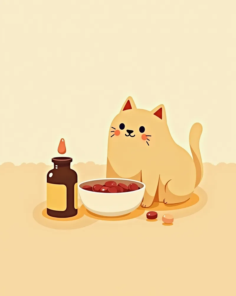 고양이 담관 폐색 관리용 담즙 촉진 보조제 이미지