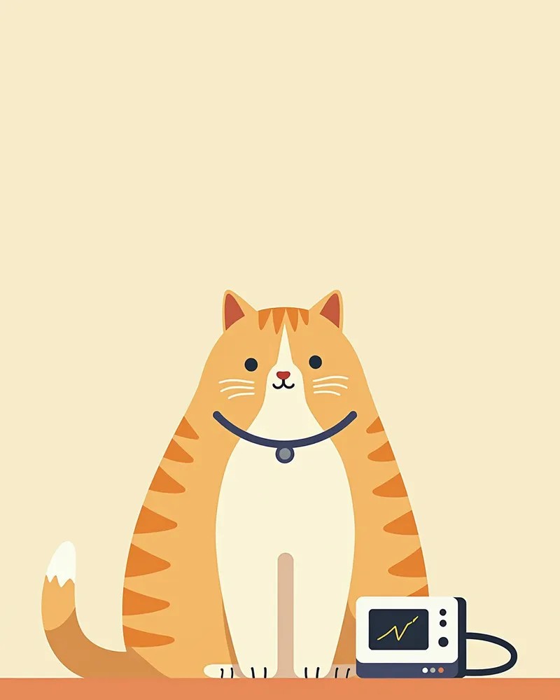 고양이 심장 검진 및 관리 이미지