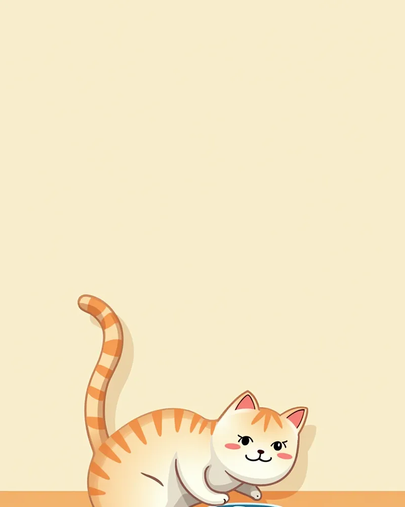 고양이 건강 일기장과 물 먹는 고양이 이미지