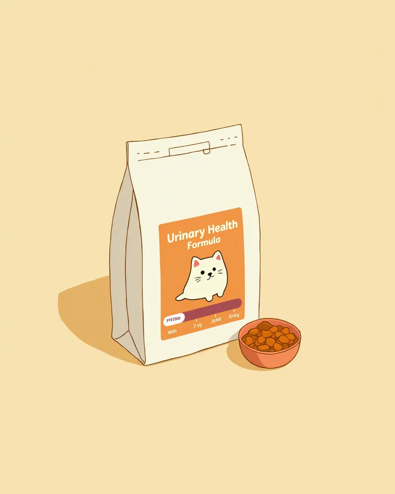 요로 건강 전용 사료 포장