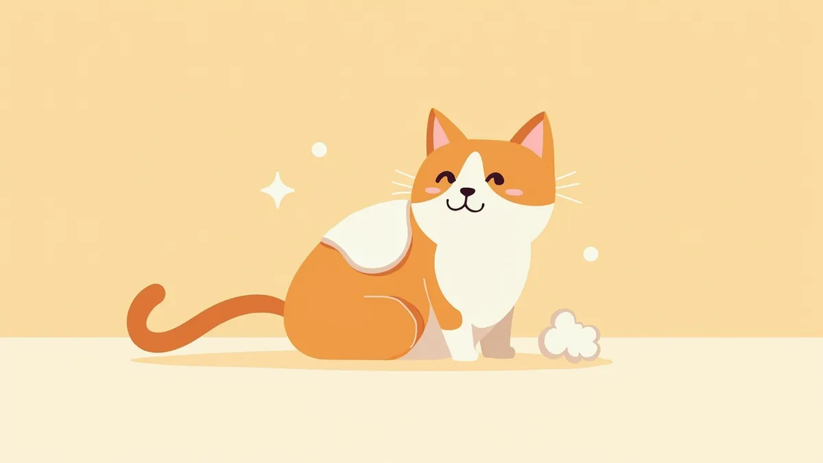 고양이 귀 청소 중인 모습