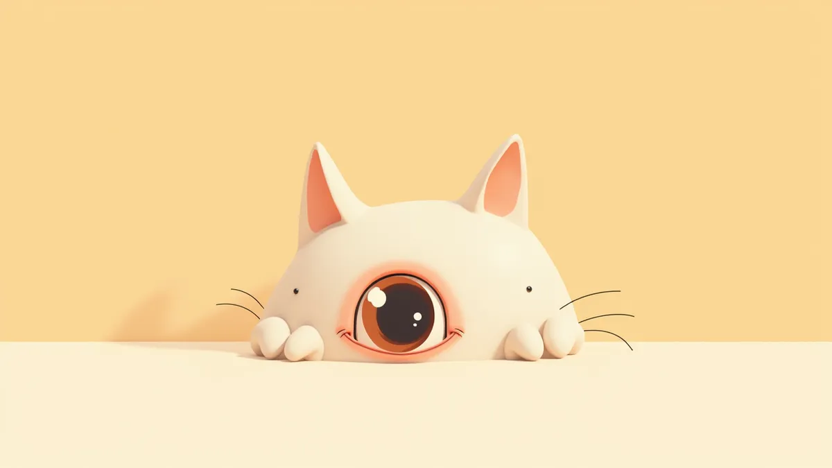 안검내반으로 눈에 자극을 주는 고양이 눈