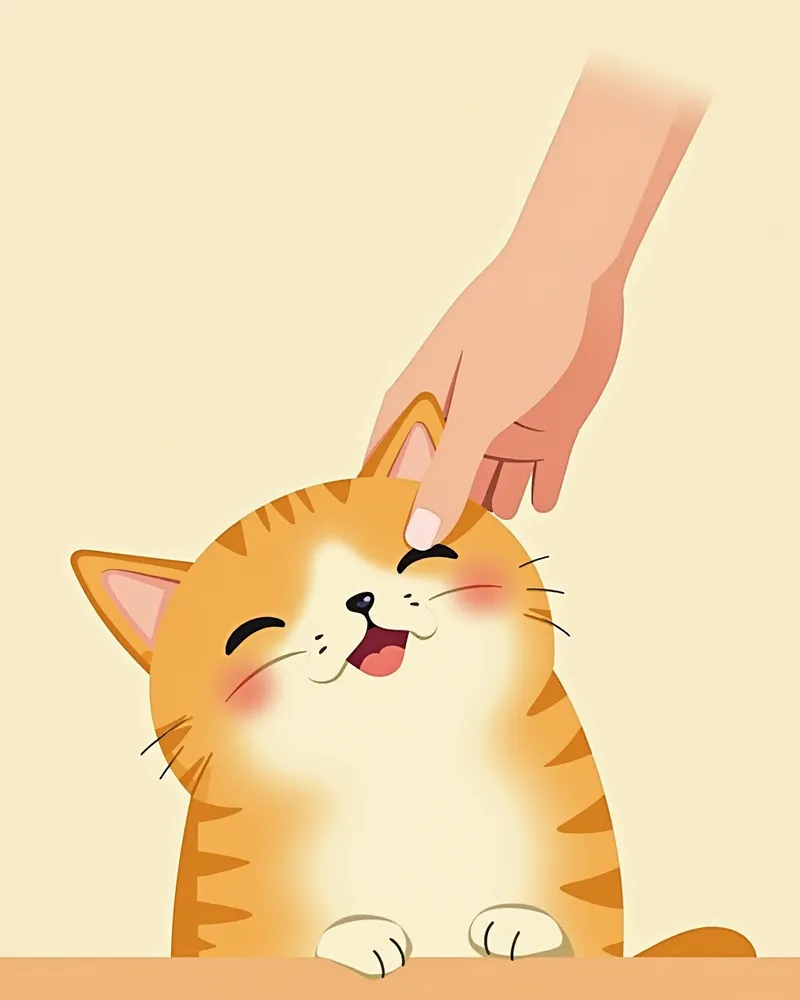 고양이에게 눈 보호 제품을 부드럽게 착용하는 모습