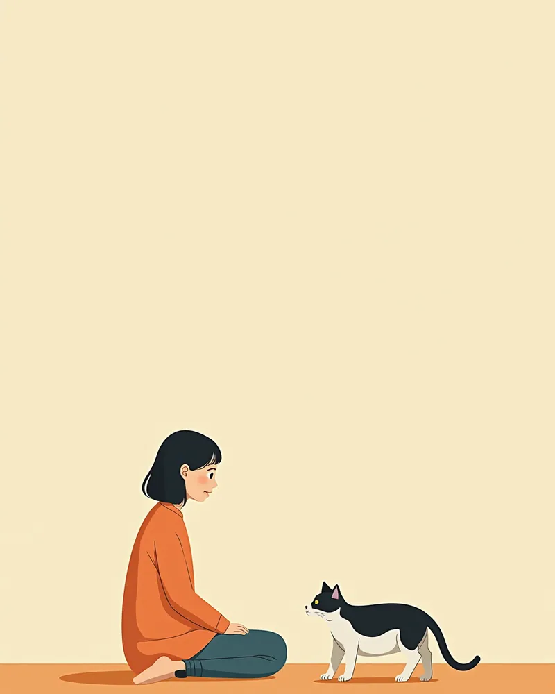 고양이 역조건화 훈련 예시