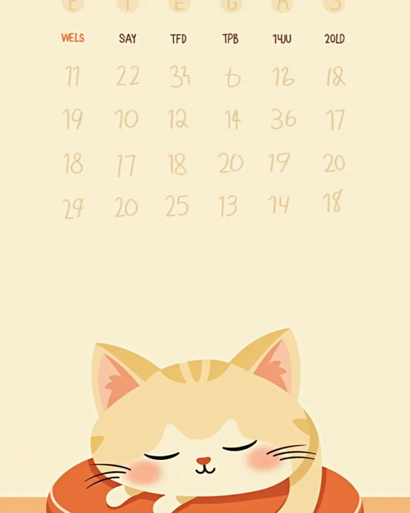 고양이 헤르페스바이러스 관리 일정표 및 환경 정리 이미지