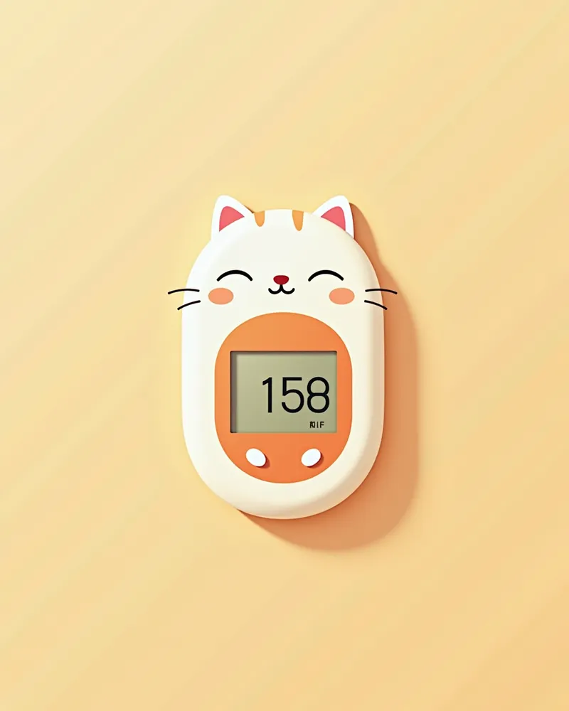 고양이 친화적인 디자인의 혈당 모니터링 장비