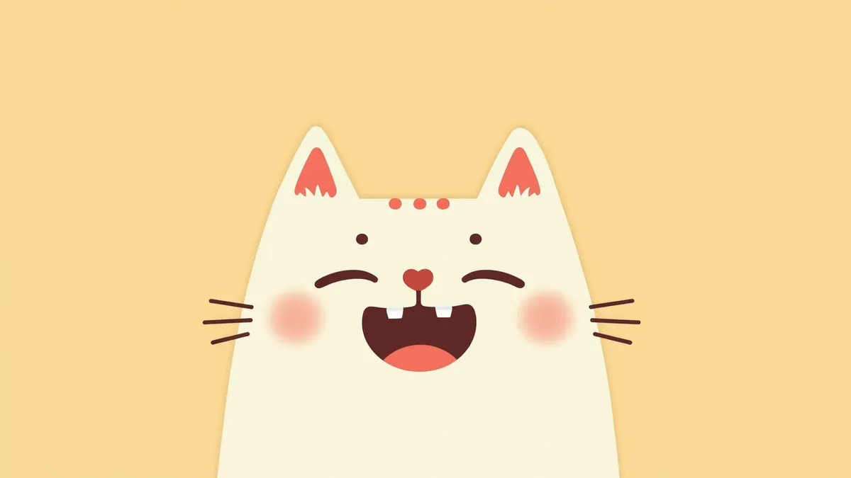 건강한 잇몸과 깨끗한 이빨을 가진 고양이