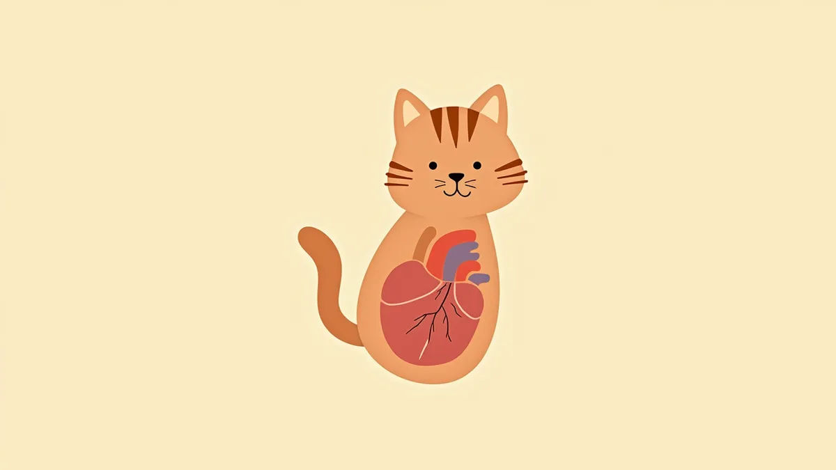 고양이 심부전 병기(ACVIM 분류) 단계별 심장 구조도