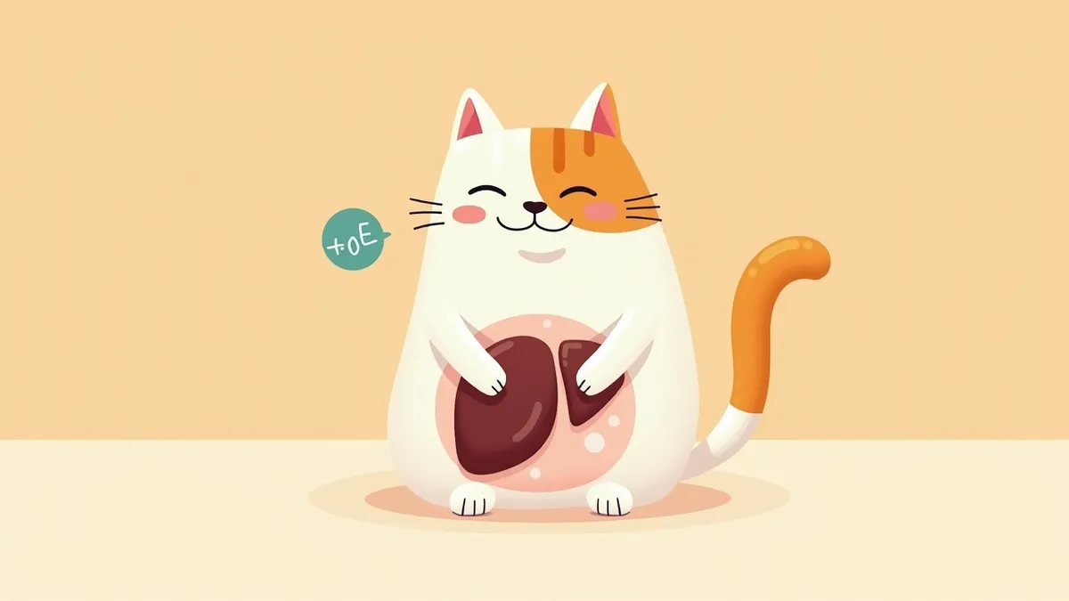 고양이 간의 초음파 영상이 화면에 표시되는 모습