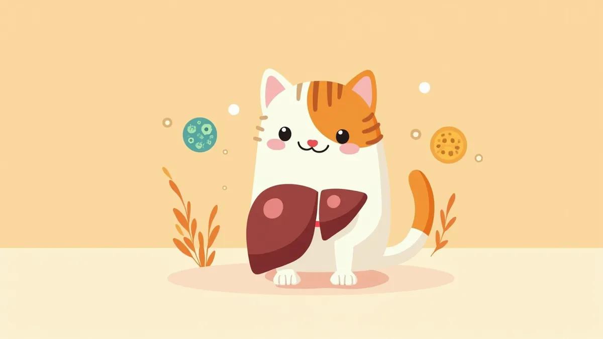 고양이 간 세포 보호 메커니즘 시각화