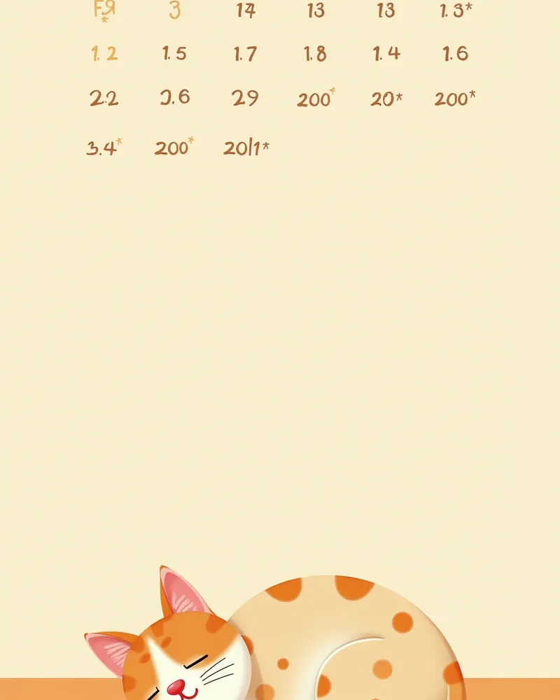 고양이 내부기생충 예방 주기 관리 캘린더