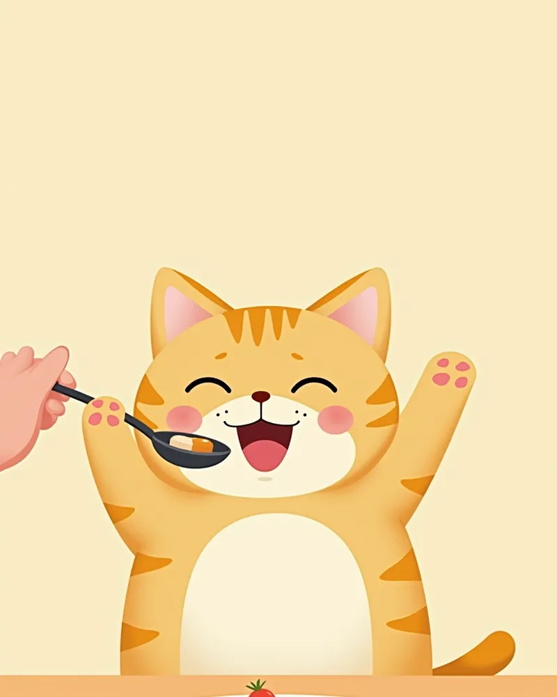 고양이가 간편하게 영양제를 먹는 모습