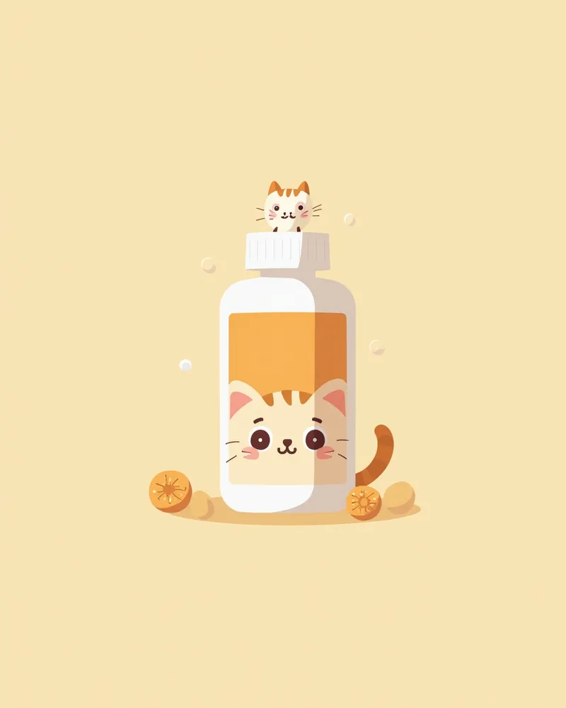 고양이 비만세포종 관리용 면역 보조제 캡슐 제품 이미지