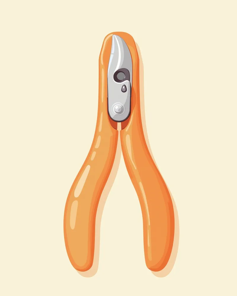 투명한 플라스틱 고양이 발톱 클리퍼