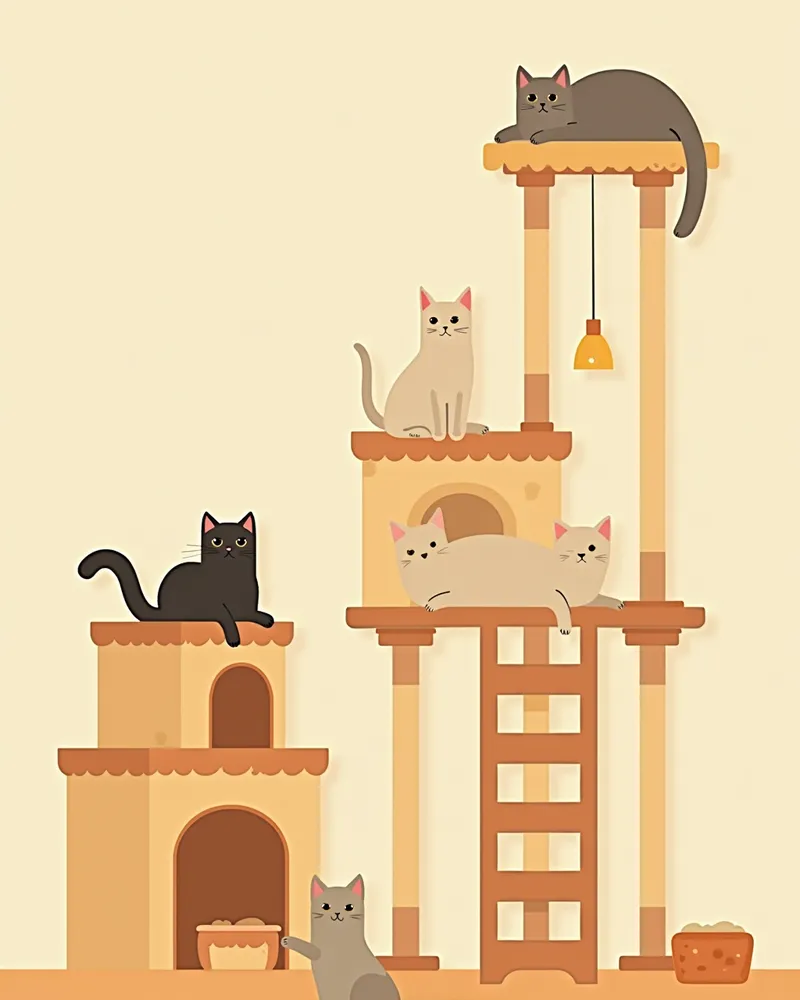 고양이 스트레스 완화를 위한 환경 세팅