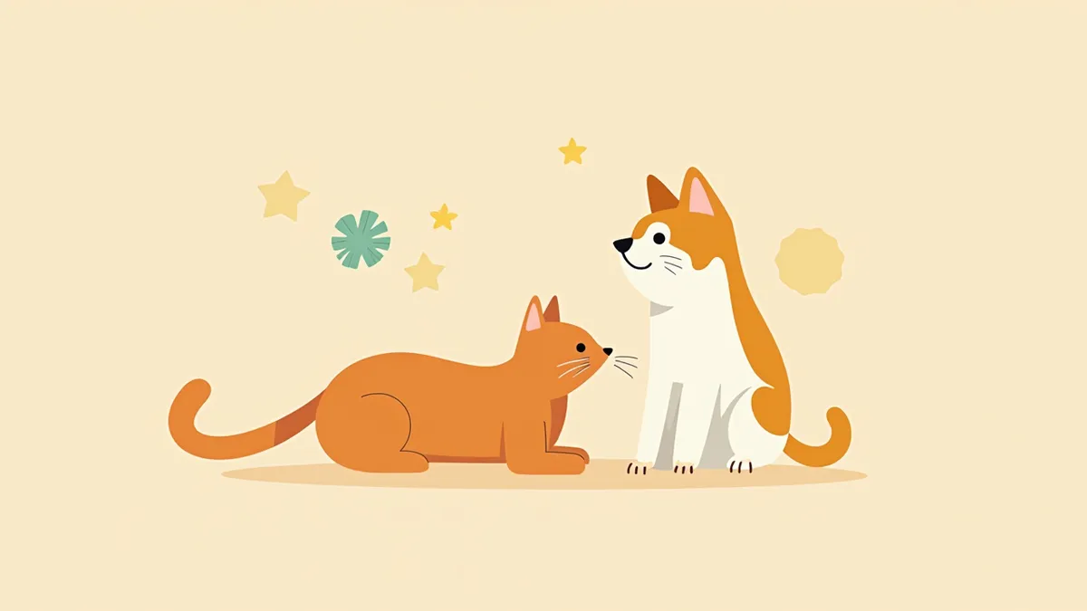 수의사가 고양이 주인과 함께 영양 계획을 논의하는 장면