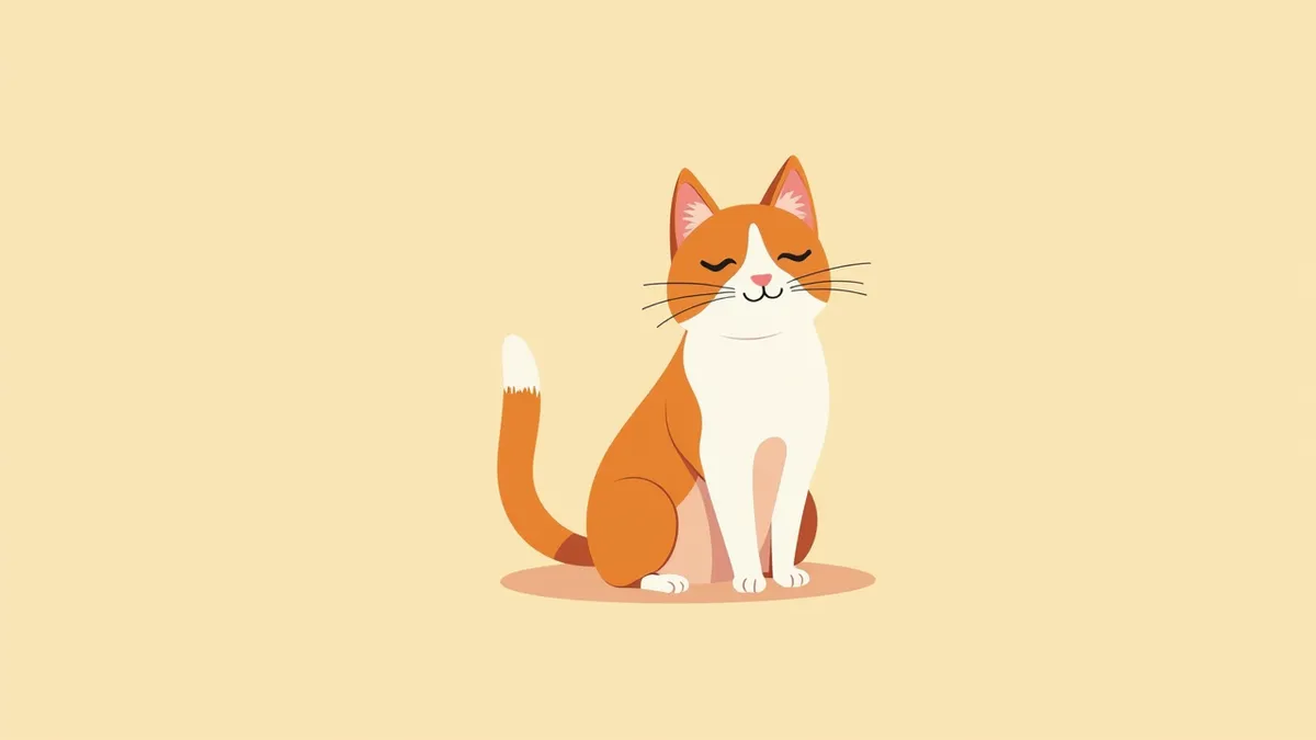 과도한 그루밍으로 배 털이 얇아진 고양이