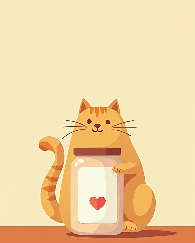 고양이 심장 건강 보조제 병